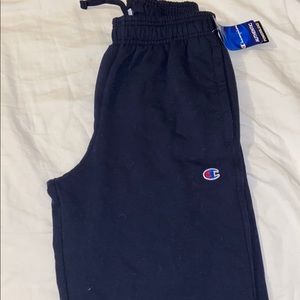 navy blue champion sweat pants